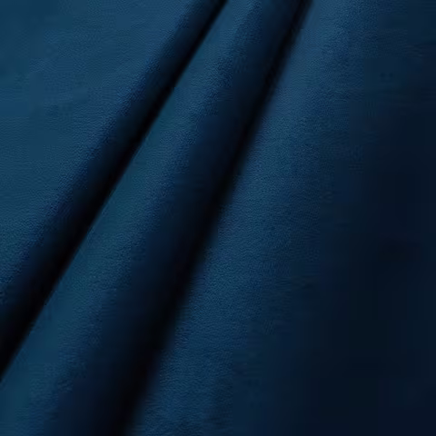 Stoffmuster Velour Samtstoff Blau